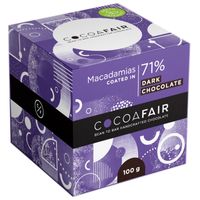 Cocoafair Macadamias in 71% Dark Chocolate